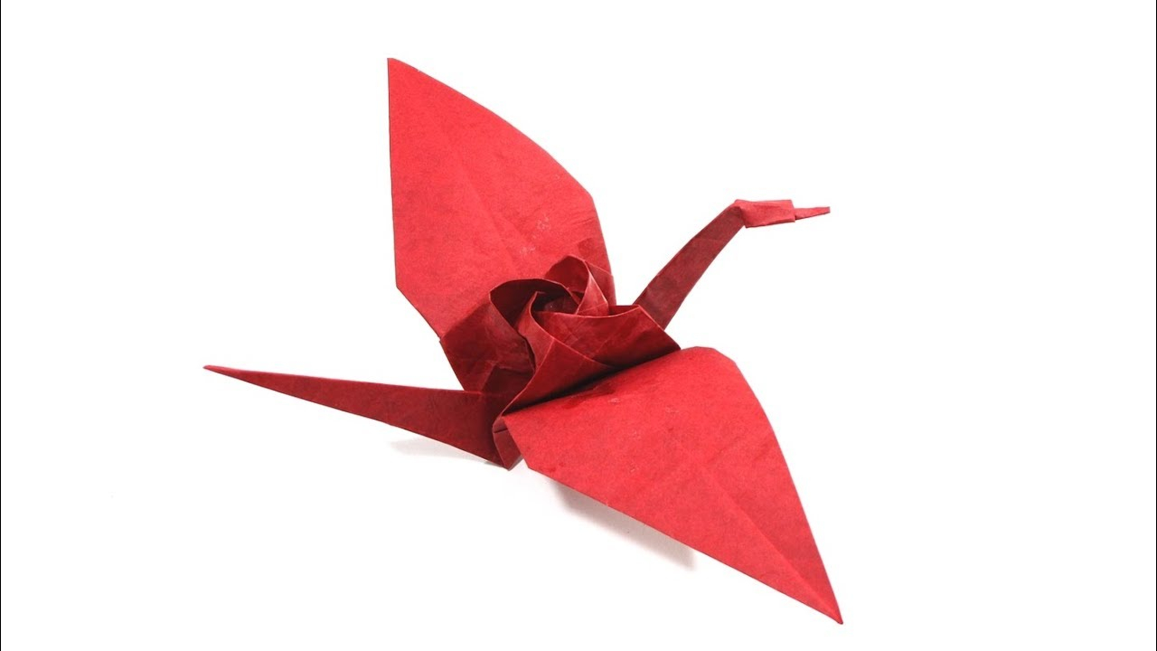 Crane Origami Video Origami Tsuru Kawasaki Rose Crane Tutorial Satoshi Kamiya