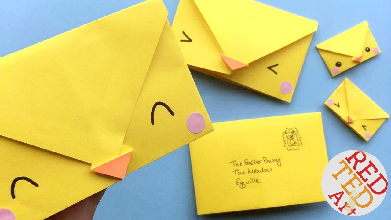 Cute Origami Envelopes Easy Chick Origami Envelopes Cute Easy Easter Diys Paper Crafts 5 Minute Crafts