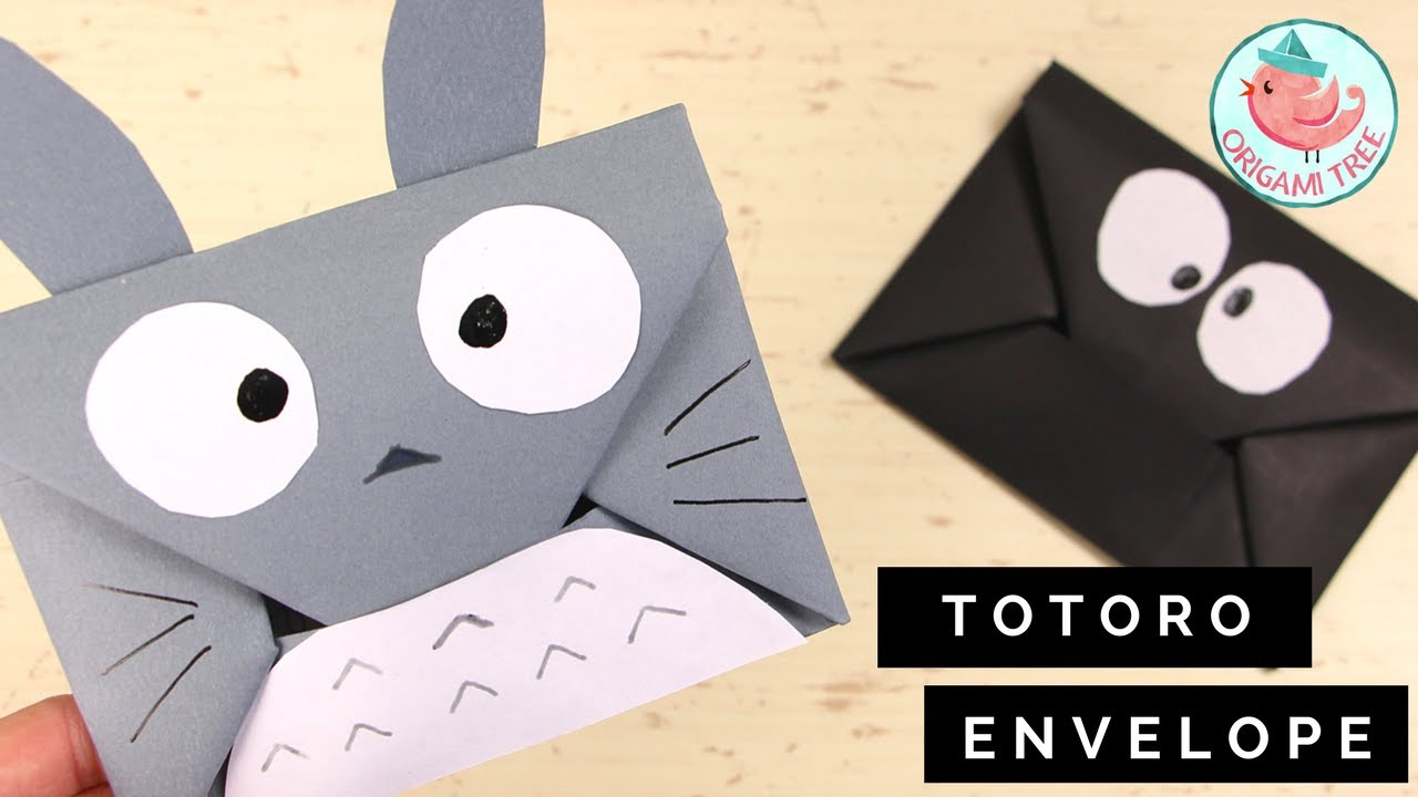 Cute Origami Envelopes Origami Envelope Totoro Susuwatari Origamitree