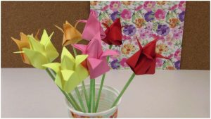 Diy Origami Bouquet Frais Blumen Falten Aus Papier Wohndesign Pour Choix Bouquet Fleur