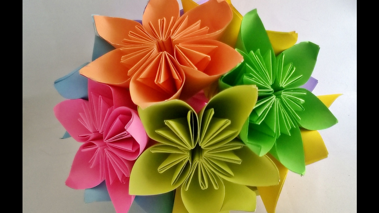 Diy Origami Bouquet How To Make Kusudama Flower Ball Kusudama Flower Bouquet Origami Flower Ball Craftastic