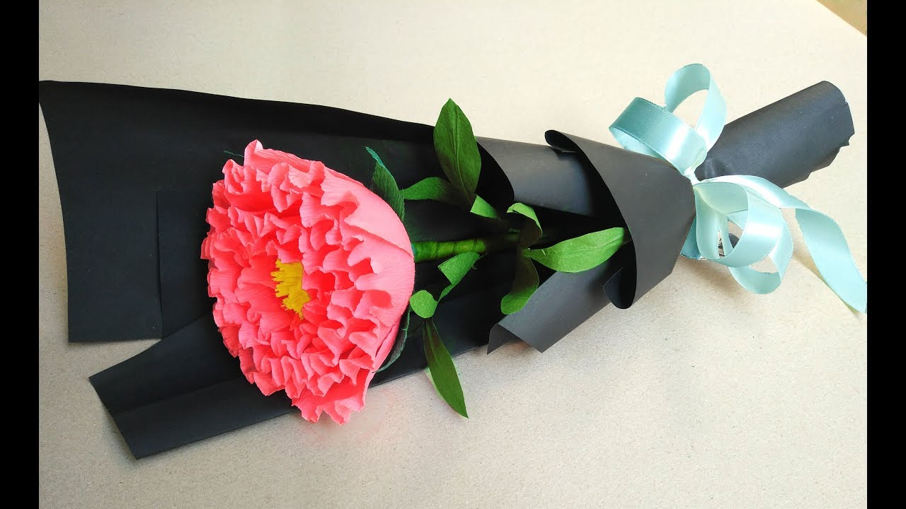 Diy Origami Bouquet How To Make Paper Flower Bouquet At Home Easy Peony Paper Flower Bouquet For Beginner