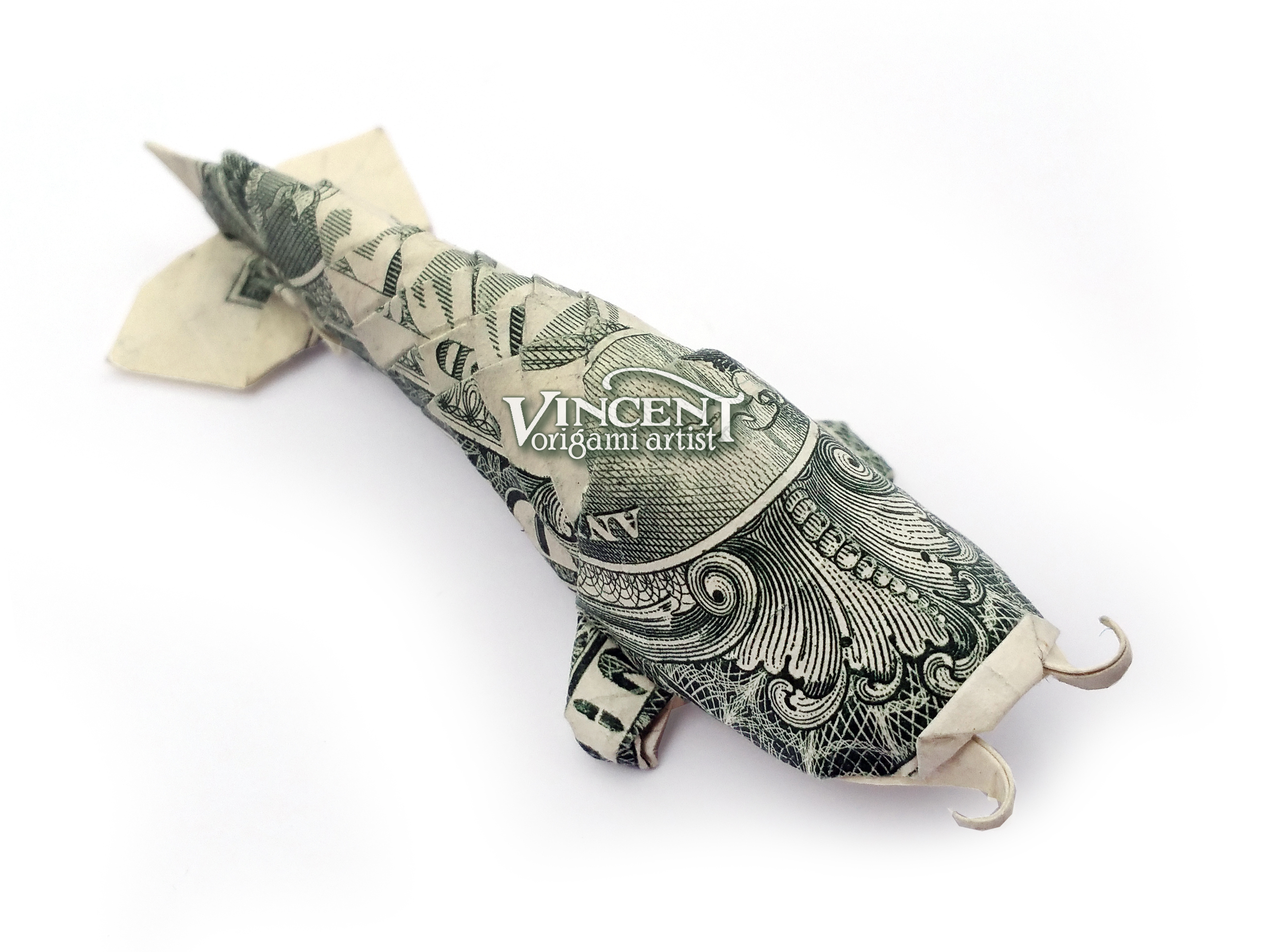 Dollar Bill Koi Fish Origami Instructions Koi Fish Money Origami Art Dollar Bill Animal Sea Creature Cash Sculptors Bank Note Handmade