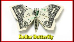 Dollar Bill Origami Butterfly Video How To Make A Money Origami Butterfly Tutorial Diy At Home