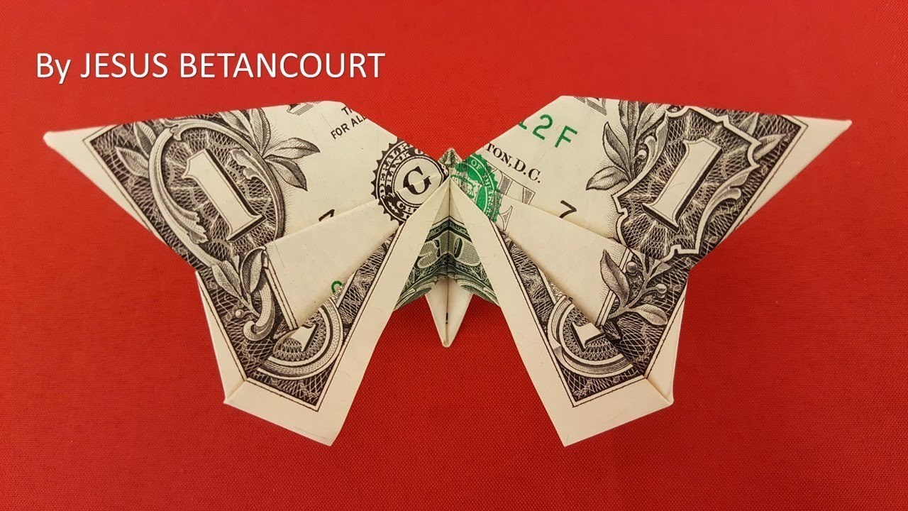 Dollar Bill Origami Butterfly Video Money Origami Butterfly Tutorial
