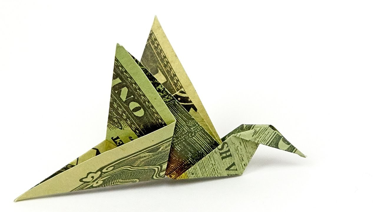 Dollar Bill Origami Dollar Bill Origami Bird How To Fold A Bird Out Of Money 4k