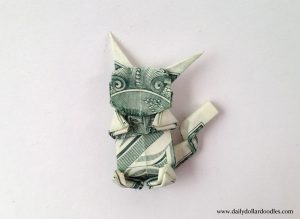 Dollar Bill Origami Found This Pikachu Dollar Bill Origami And Thought It Was Neat It