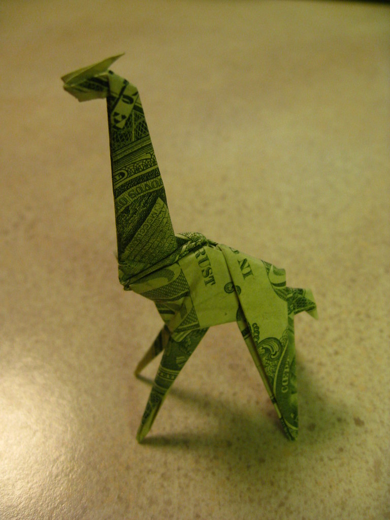 Dollar Bill Origami Giraffe The Worlds Best Photos Of Fold And Giraffe Flickr Hive Mind