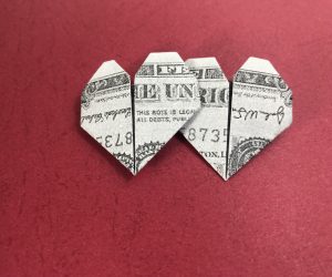 Dollar Bill Origami Heart Money Origami Heart 5 Steps With Pictures