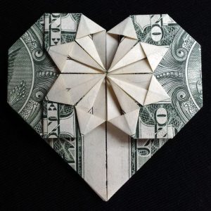Dollar Bill Origami Heart Origami Heart Valentines Day Gift Money And 29 Similar Items