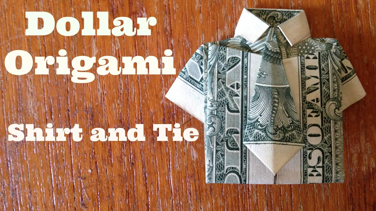 Dollar Origami Bow Tie Dollar Bill Origami Shirt And Tie 15 Steps With Pictures