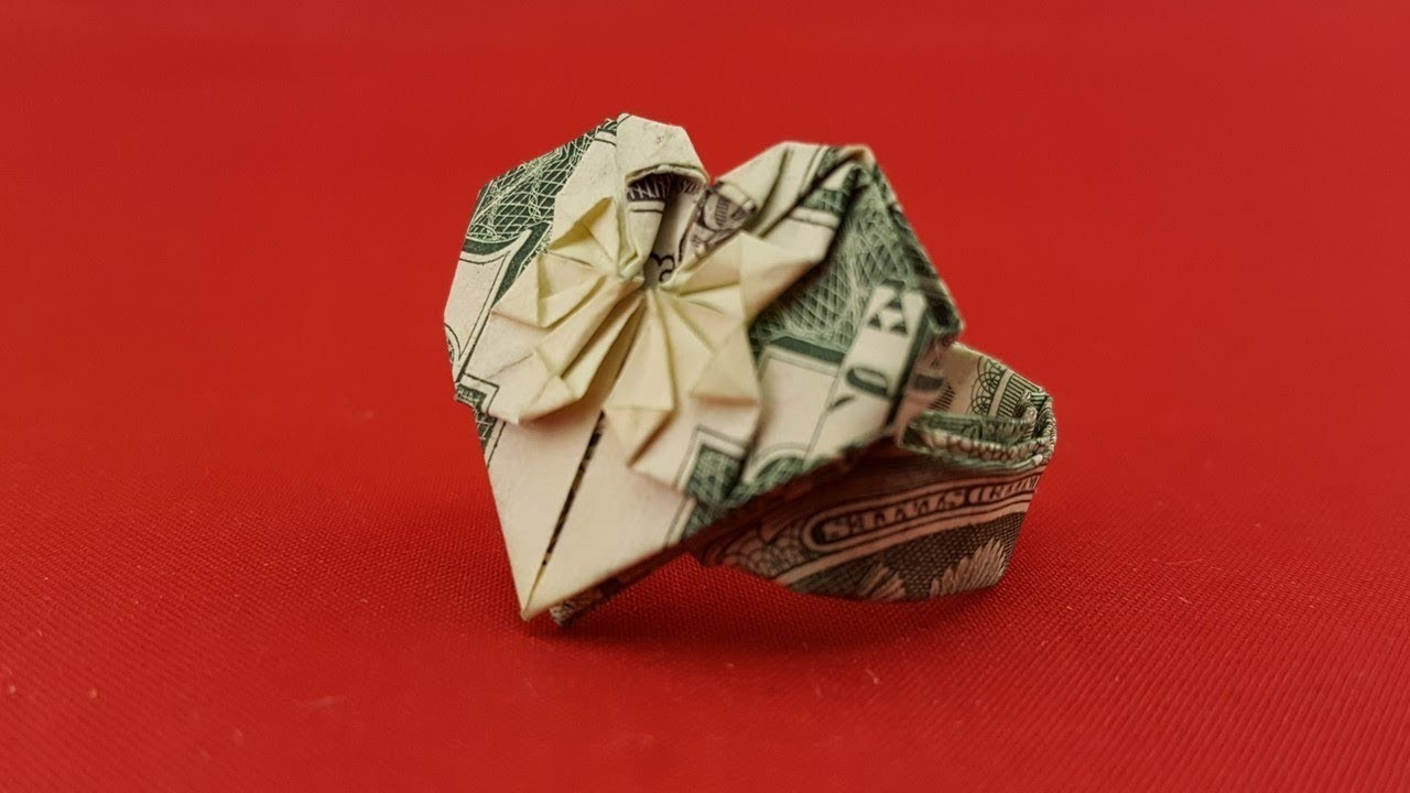 Dollar Origami Heart Ring Dollar Origami Heart Ring
