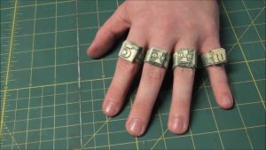 Dollar Origami Heart Ring Easiest Way To Make Origami Dollar Rings Ones Fives And Tens Money Ring