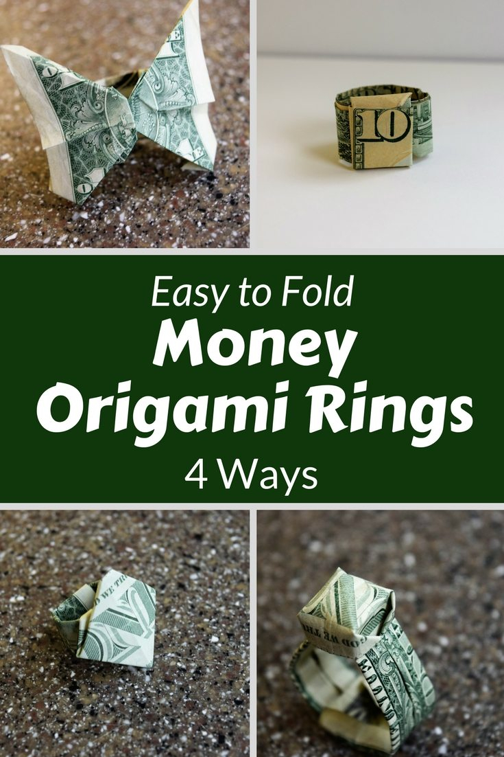 Dollar Origami Heart Ring Money Origami Ring 4 Ways Fave Mom