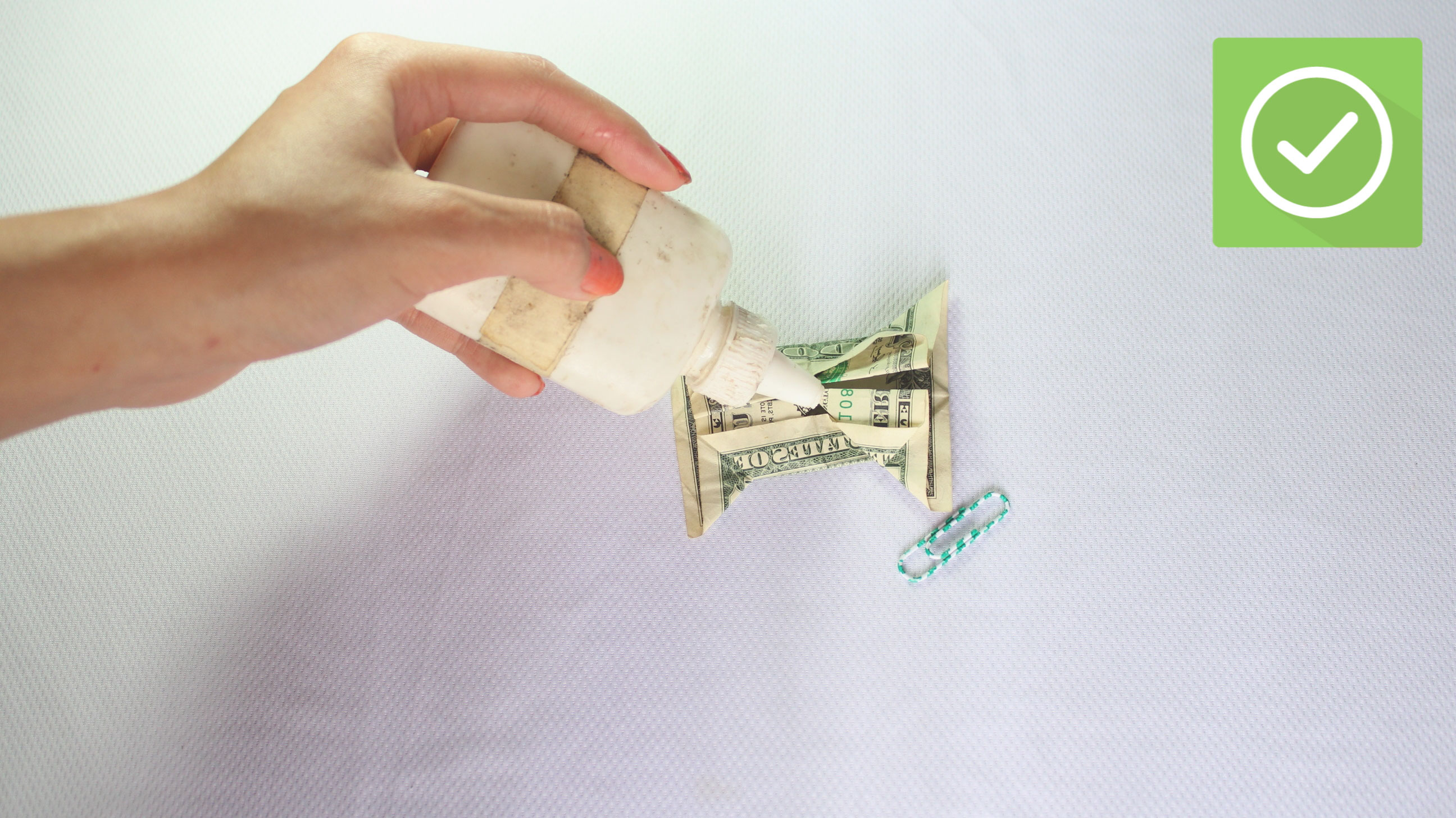 Dollar Origami Instructions 3 Ways To Make A Dollar Bill Bow Tie Wikihow