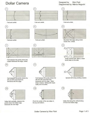 Dollar Origami Instructions Dollar Shirt Steps Azrbaycan Dillr Universiteti