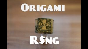 Dollar Ring Origami How To Make An Origami Dollar Ring Moneygami