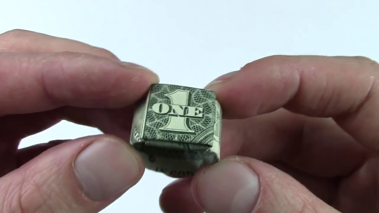 Dollar Ring Origami How To Make An Origami Dollar Ring Moneygami Unique Ring Of 1 Dollar