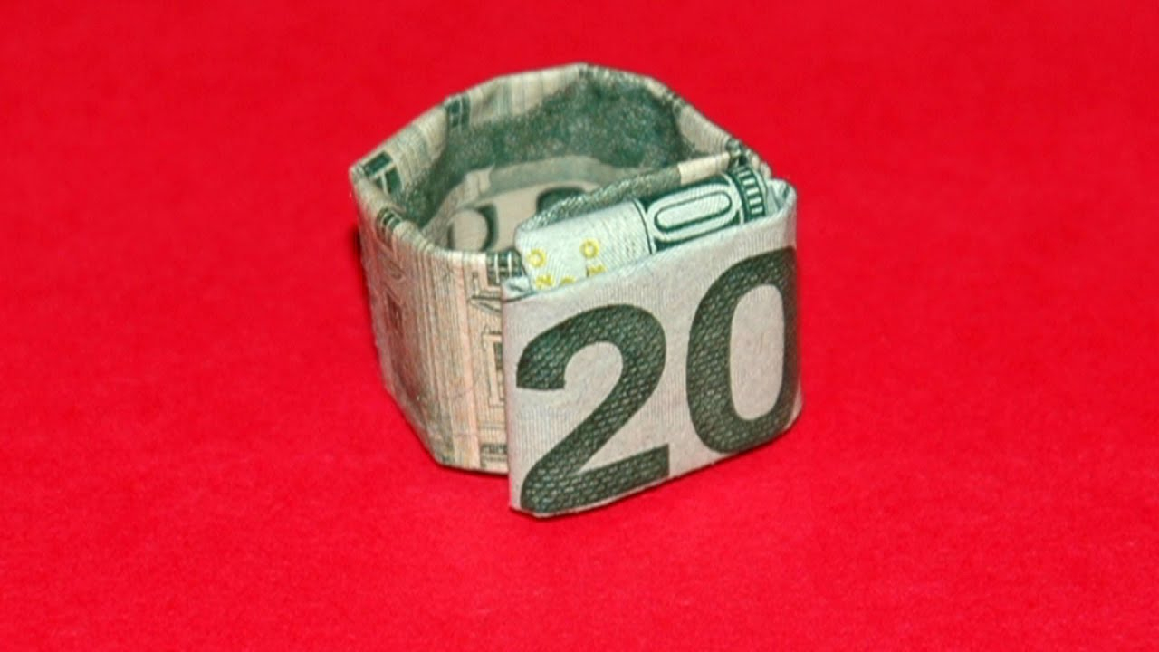 Dollar Ring Origami Origami Dollar Ring Tutorial How To Make An Origami Dollar Ring