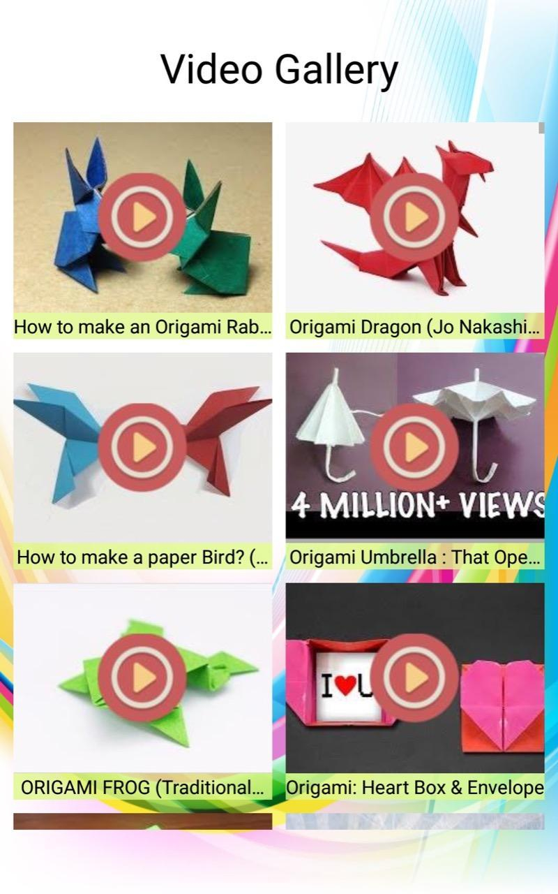 Download Origami Videos Origami Photos Videos For Android Apk Download