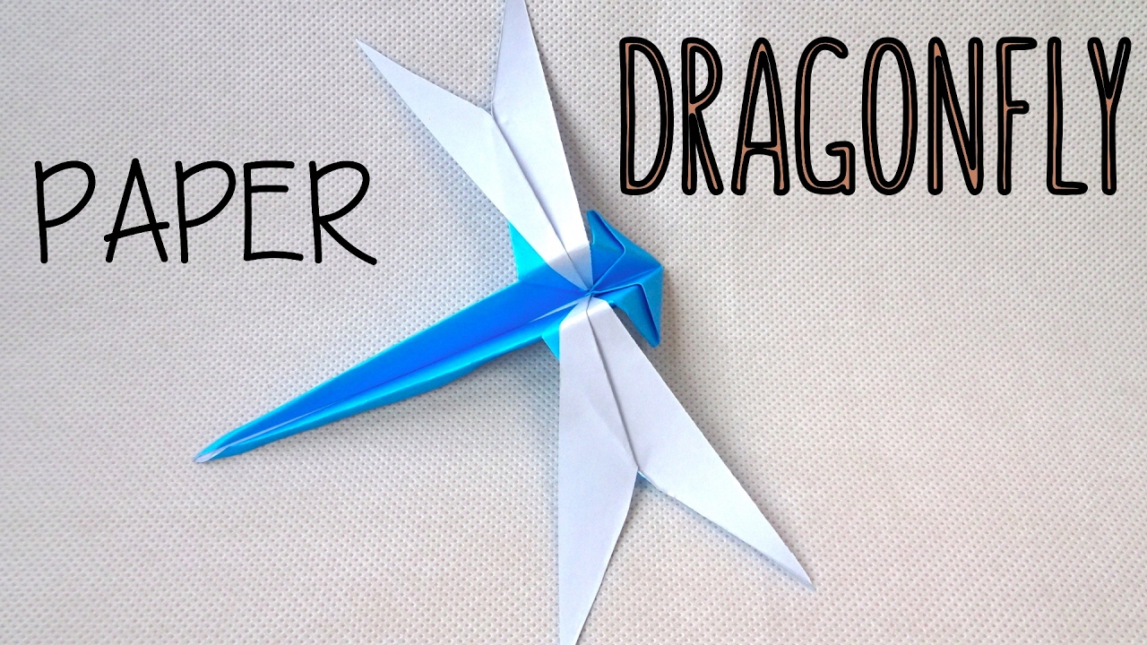 Dragon Fly Origami How To Fold A Paper Dragonfly Origami Dragonfly Easy Origami