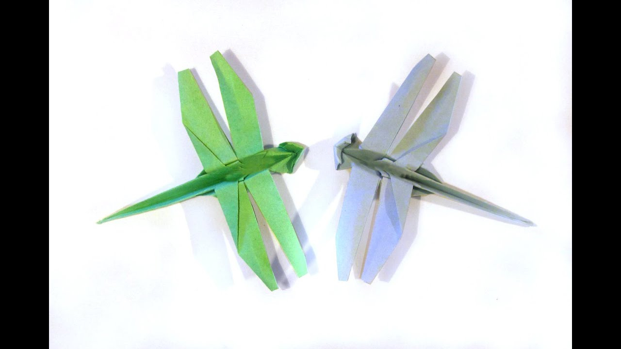 Dragon Fly Origami Origami Dragonfly Tutorial How To Make An Origami Dragonfly