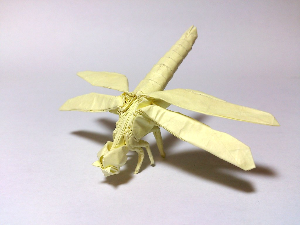 Dragon Fly Origami Satoshi Kamiyas Dragonfly 11b Folding Me One Uncut S Flickr