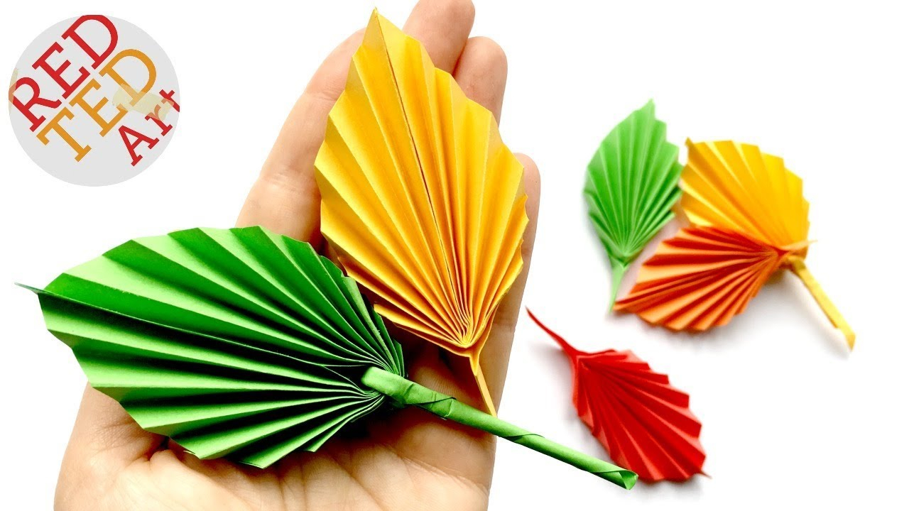 Easy Birthday Origami Easy Paper Leaf Red Ted Art