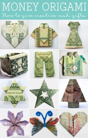 Easy Birthday Origami How To Fold Money Origami Or Dollar Bill Origami