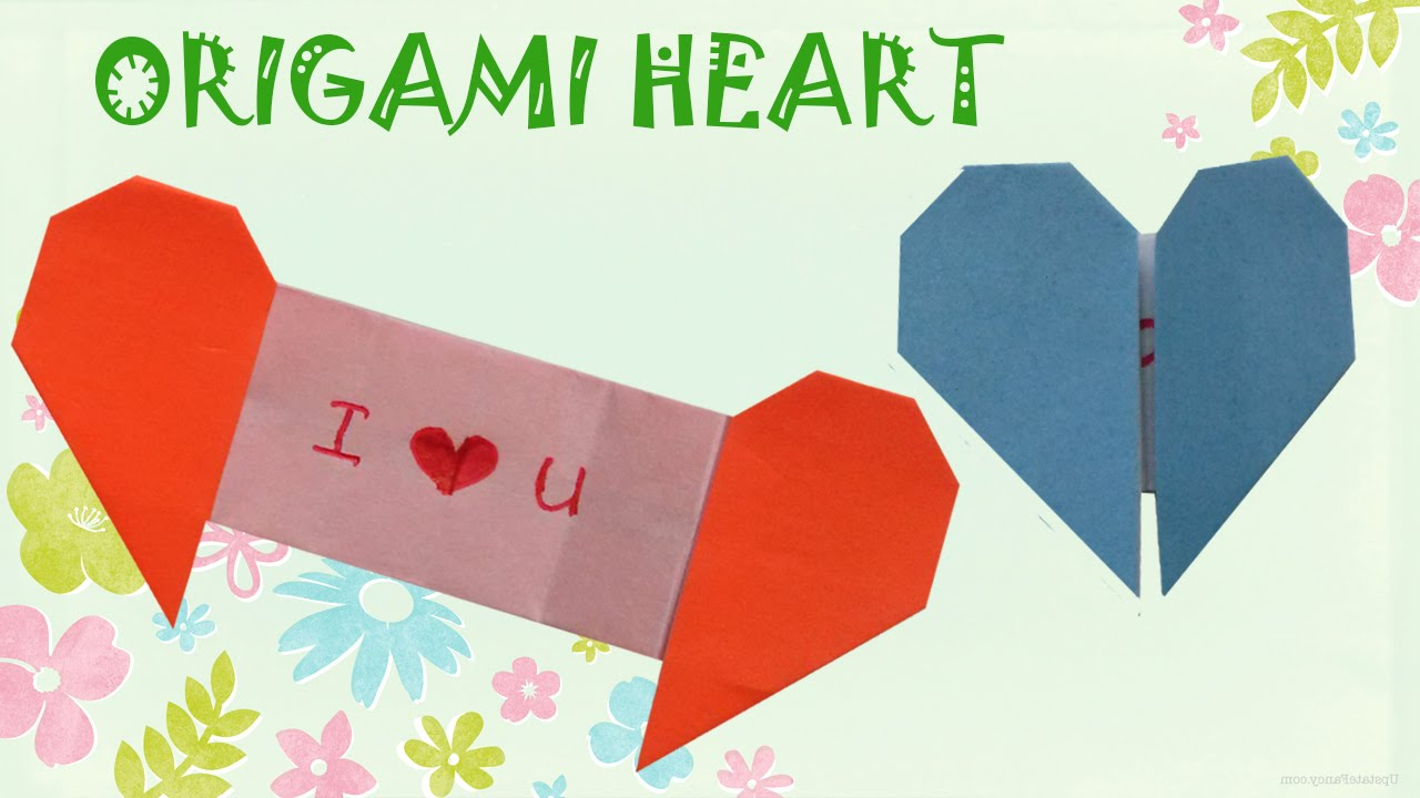 Easy Birthday Origami Origami Heart With Message Origami Easy