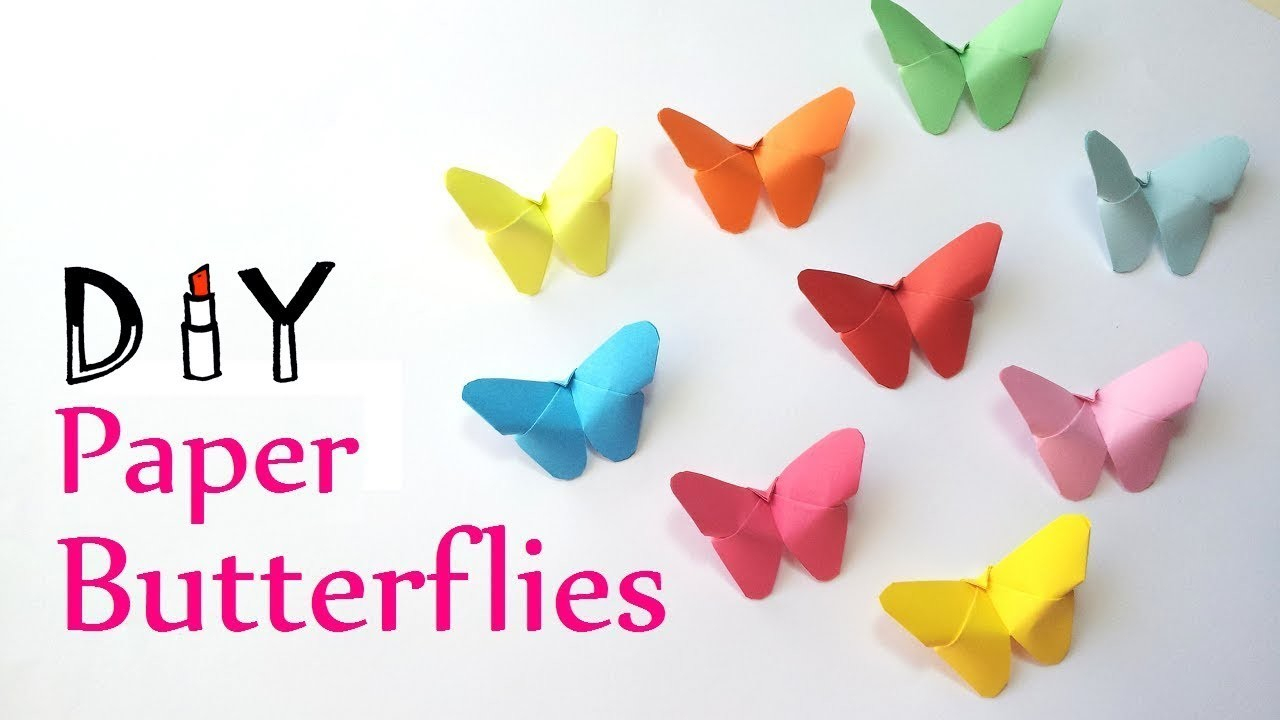 Easy Butterfly Origami Easy Paper Butterfly Origami Cute Easy Butterfly Diy Origami