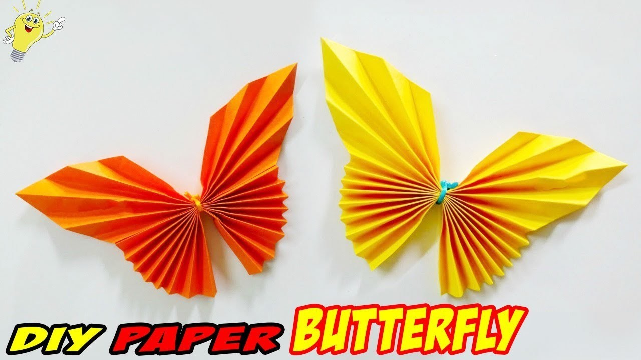 Easy Butterfly Origami How To Make An Easy Origami Butterflydiy Paper Butterflyeasy Paper