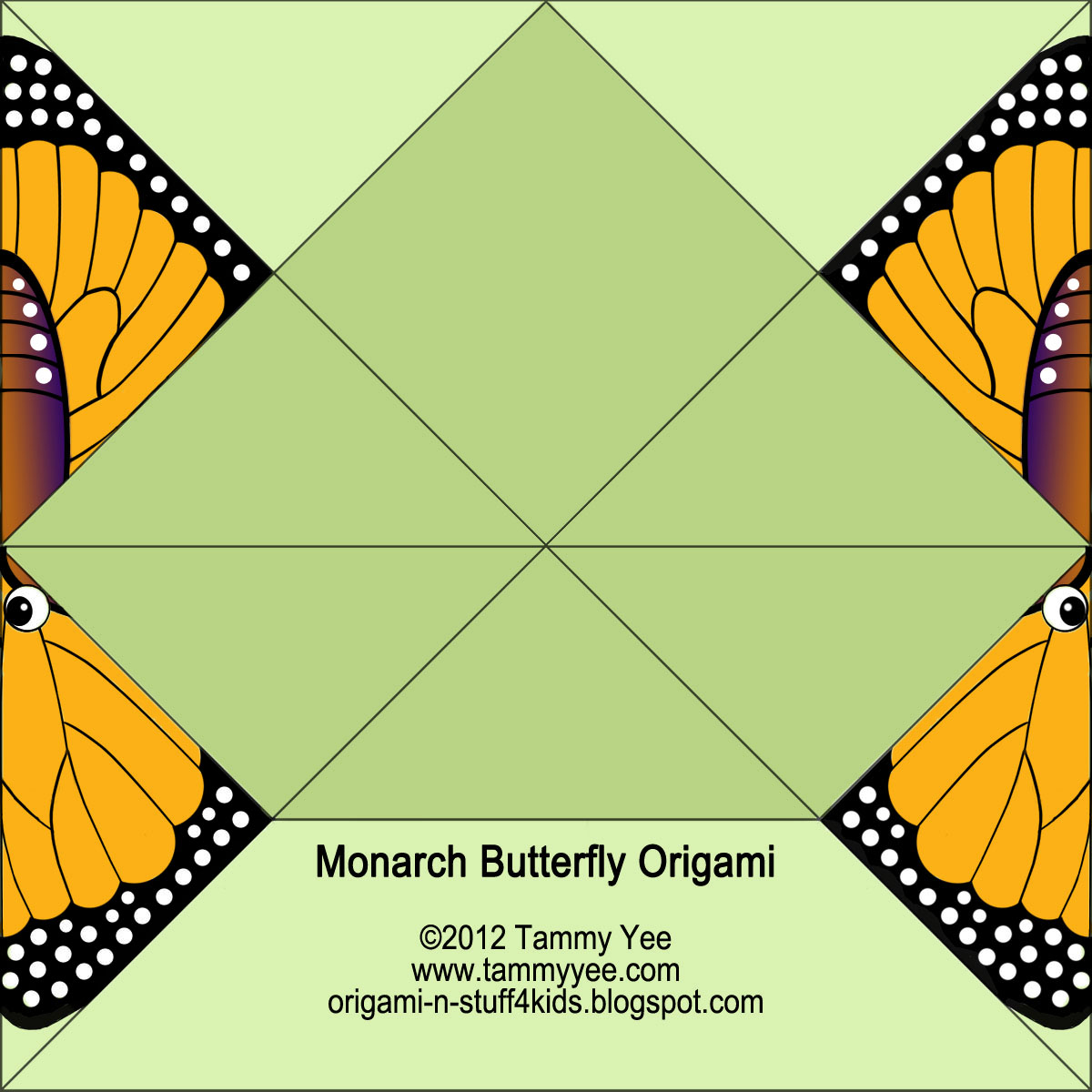 Easy Butterfly Origami Origami N Stuff 4 Kids Monarch Butterfly