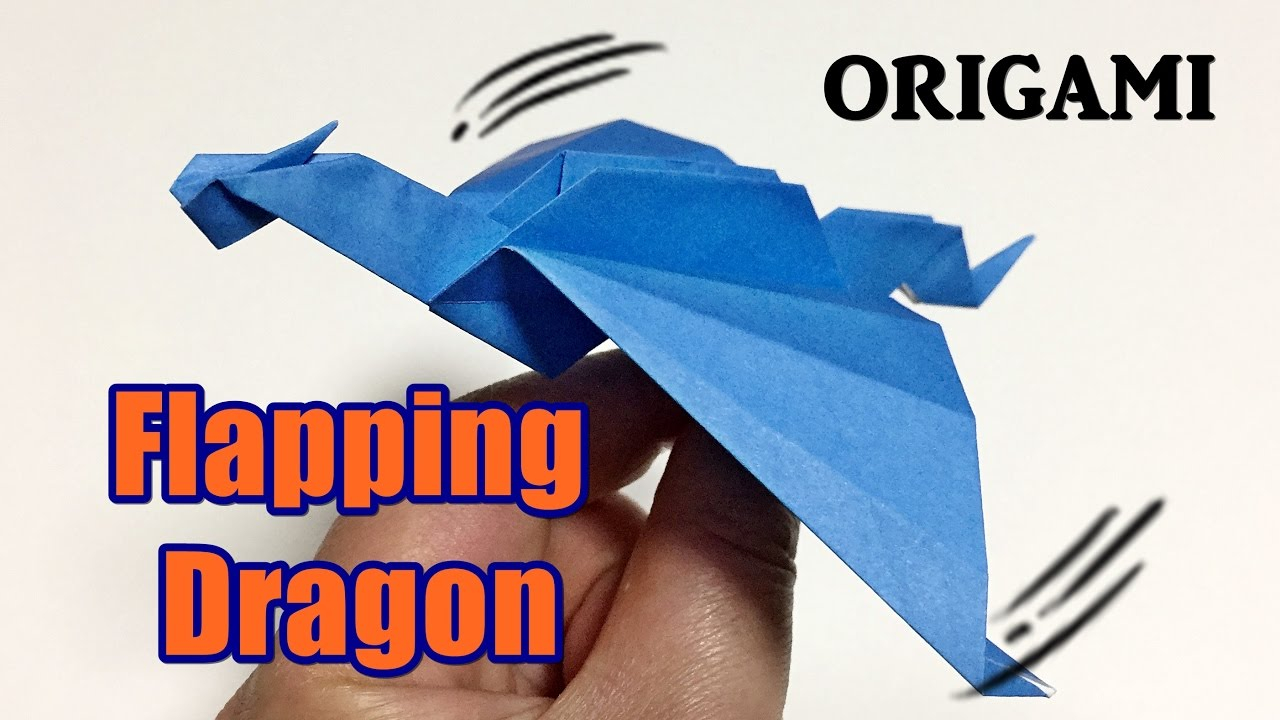 Easy Cool Origami Flapping Dragon Origami Easy But Cool How To Make A Paper Flapping Dragon Origami Toy For Kids