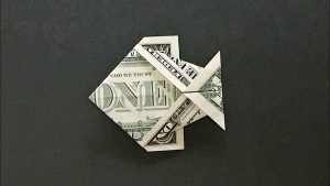 Easy Dollar Bill Origami Money Origami Fish Instructions How To Fold A Dollar Bill Fish Easy For Beginners