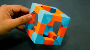 Easy Modular Origami How To Make An Easy Skeletal Cube Out Of Paper Modular Origami