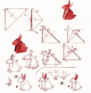 Easy Money Origami Instructions For Kids Rabbit Akira Yoshizawa Origamiart