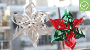 Easy Origami Christmas Ornaments Instructions How To Make A 3d Paper Snowflake 12 Steps With Pictures
