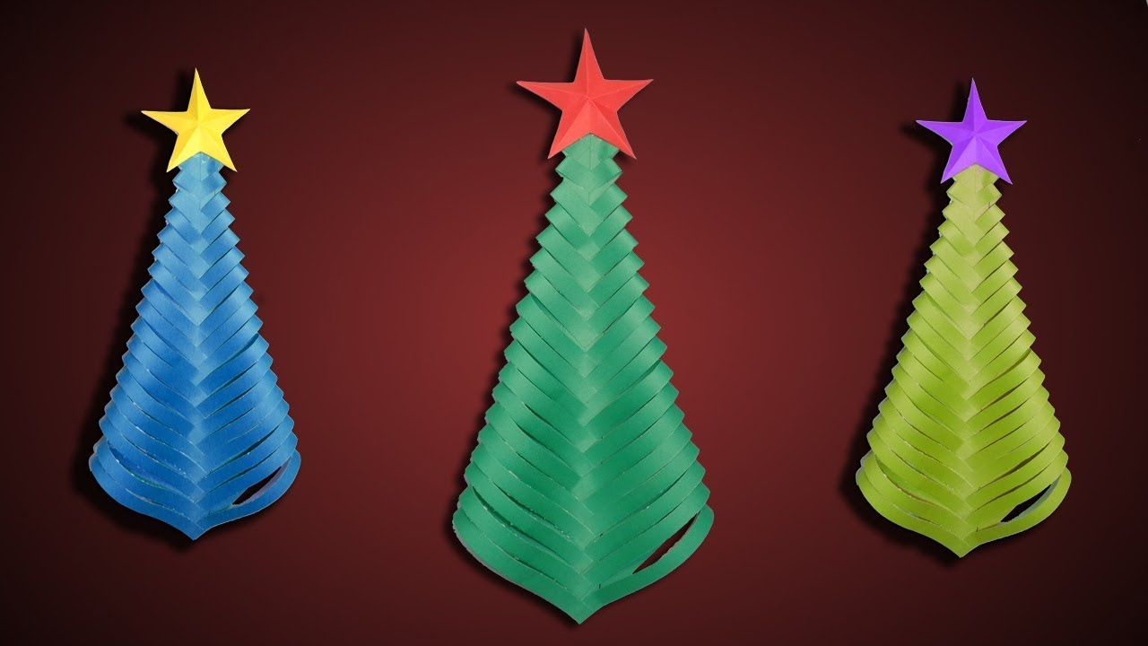 Easy Origami Christmas Ornaments Instructions How To Make An Easy Paper Christmas Tree Diy Origami Christmas Crafts