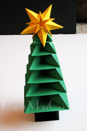 Easy Origami Christmas Ornaments Instructions Origami Christmas Tree Tutorial