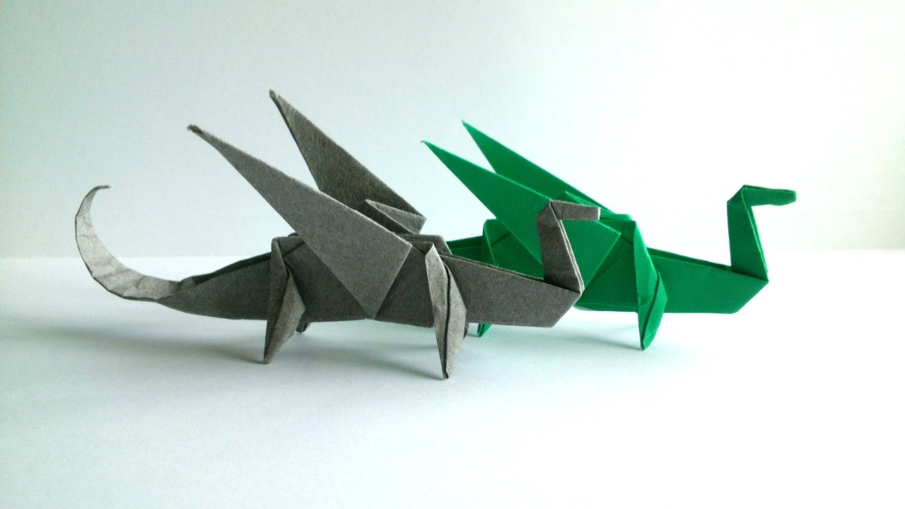 Easy Origami Dragon Step By Step Origami Dragon Tutorial Paper Dragon Instructions