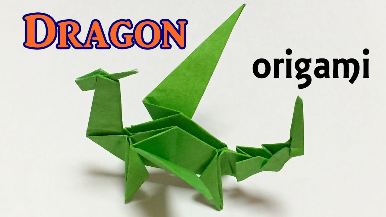 Easy Origami Dragon Step By Step Origami Dragon Tutorial Step Step How To Make A Paper Dragon One Piece Of Paper