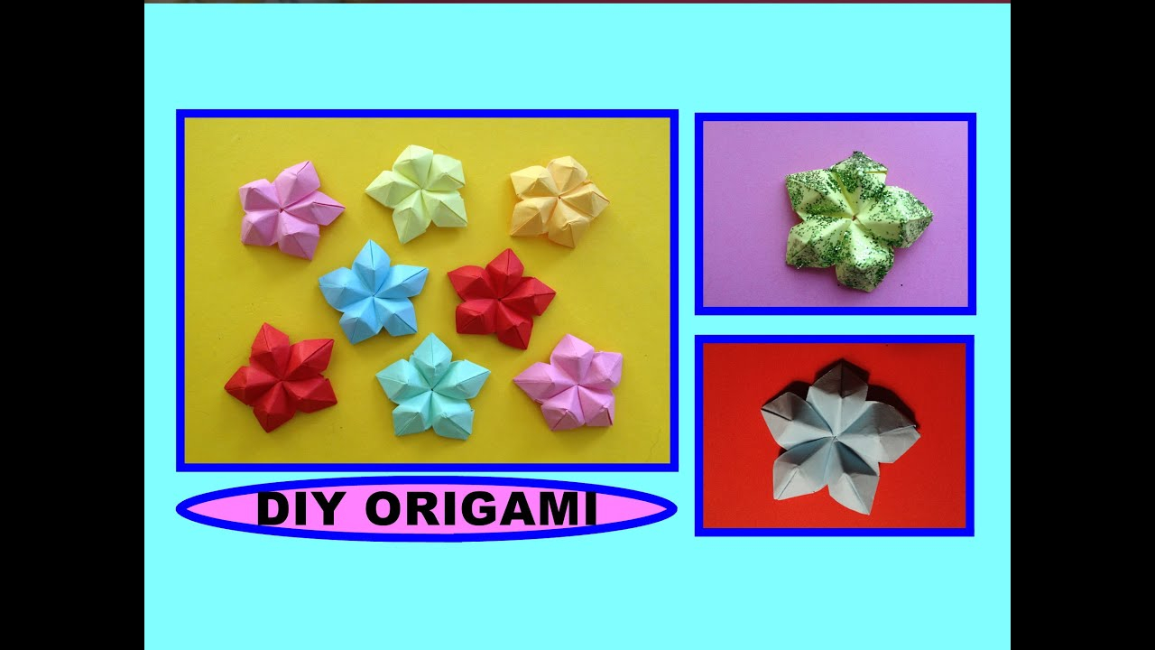 Easy Origami Flower Easy Origami Flower 3d Paper Flower Great Decor For Gift Box