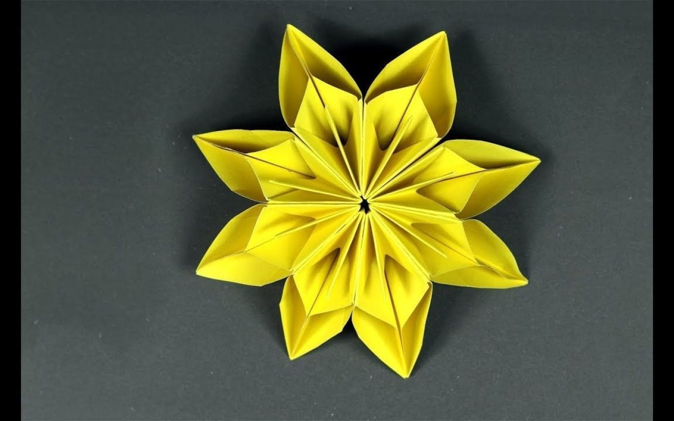 Easy Origami Flower How To Make An Origami Flower Easy With Pictures Flowers Healthy