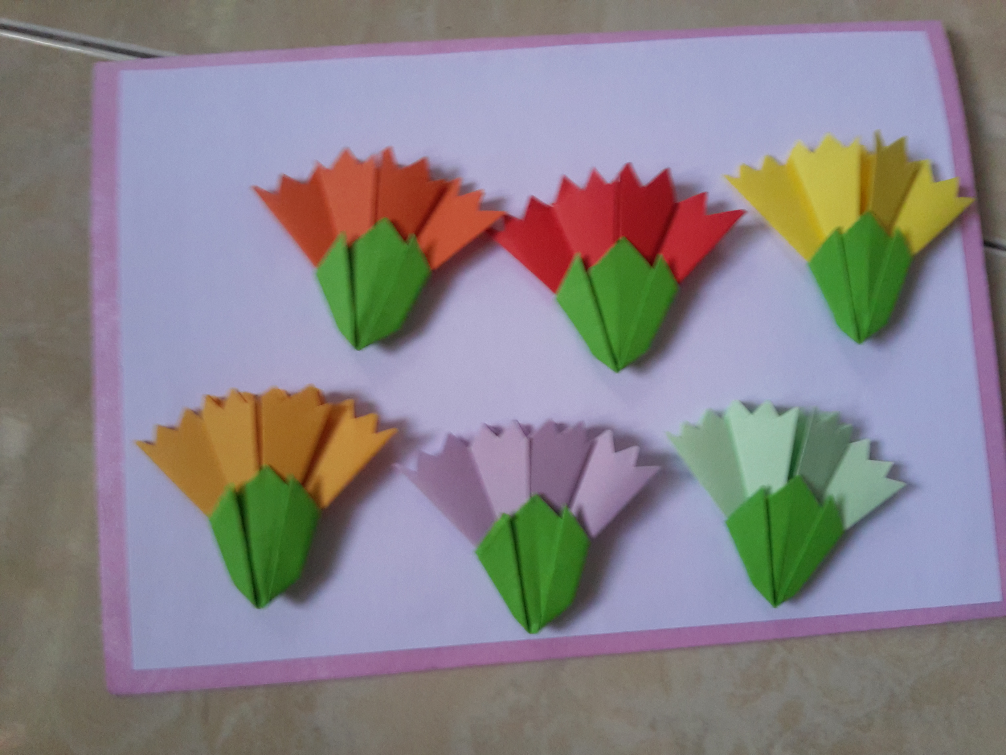 Easy Origami Flower How To Make Easy Origami Flowers For Greetings Card Decoration