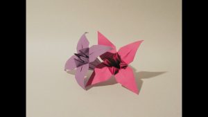 Easy Origami Flower Valentines Day Origami Flower Romantic Gift How To Make An Easy Origami Flower