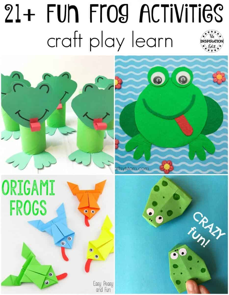 Easy Origami Frog Frog Activities And Crafts For Preschoolers The Inspiration Edit
