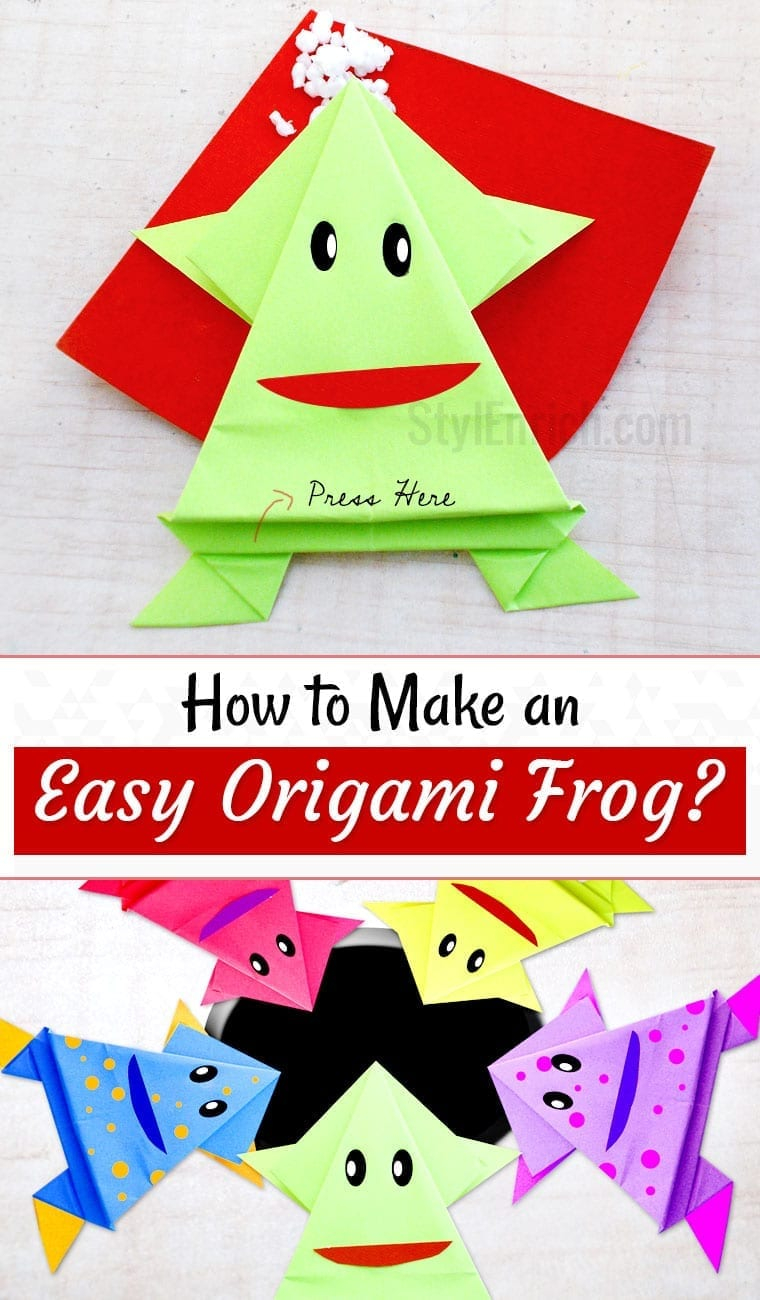 Easy Origami Frog Origami Frog For Kids Follow A Step Step Guide