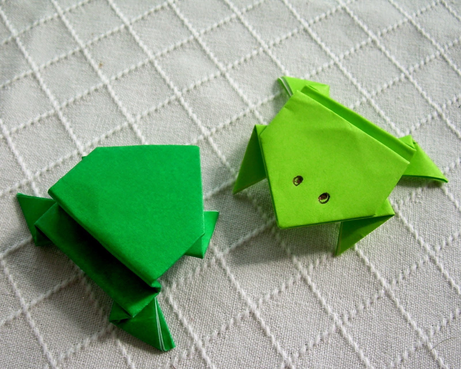 Easy Origami Frog Origami Jumping Frog Kids Origami Instructions Easy