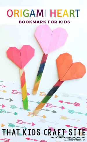 Easy Origami Heart Cute Origami Heart Bookmark For Valentines Day That Kids Craft Site